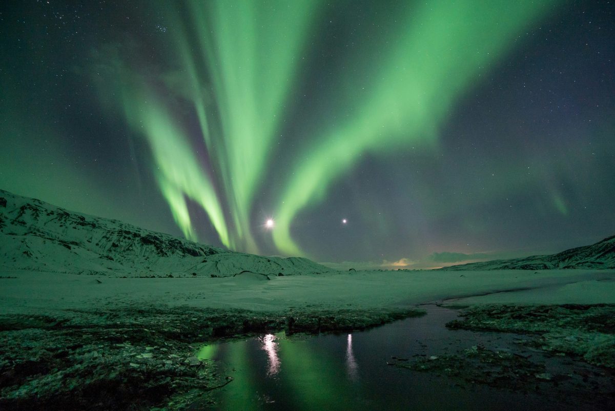 cực quang iceland